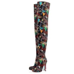 Christian louboutin over the knee thigh high boots